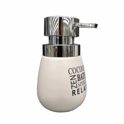 Coupon 😉 Paris prix Distributeur de Savon Imprimé "Tikal" 14cm Blanc 😍