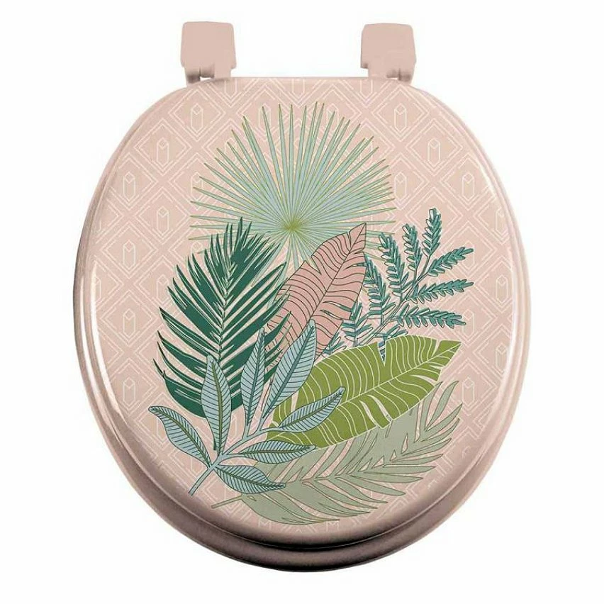 Vente flash ⭐ Paris prix Abattant WC Imprimé "Rosy Bay" 47cm Rose 👍 3 Vente flash ⭐ Paris prix Abattant WC Imprimé "Rosy Bay" 47cm Rose 👍