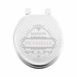 Les meilleures critiques de 😉 Paris prix Abattant WC Imprimé "Maison de Famille" 47cm Gris ✨