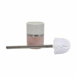 Acheter ✨ Paris prix Brosse WC Design "Skyline" 38cm Rose ✔️