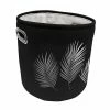 Bon marché ✨ Paris prix Panier de Rangement Imprimé "Orbella" 30cm Noir & Argent 🎁 -Accessoires pour la maison Soldes 3574388013206 1