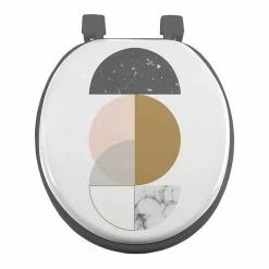 Sortie 😍 Paris prix Abattant WC Imprimé "Geomarbre" 47cm Multicolore ✔️