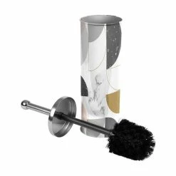 Remise 🛒 Paris prix Brosse WC Imprimée "Geomarbre" 37cm Multicolore 👏