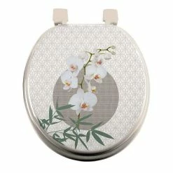 Nouveau ⭐ Paris prix Abattant WC Imprimé "Azia" 47cm Naturel 💯