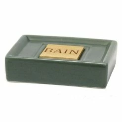 Meilleure affaire 🔥 Paris prix Porte Savon Vintage "Cerawood" 11cm Kaki ✔️