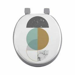 De gros 😀 Paris prix Abattant WC Imprimé "Geomarbre" 47cm Bleu 🧨