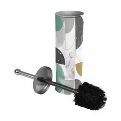 Promo ❤️ Paris prix Brosse WC Imprimée "Geomarbre" 37cm Bleu 🔥