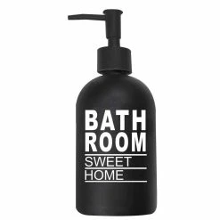 Promo 😉 Paris prix Distributeur de Savon en Verre "Glass" 19cm Noir 🛒