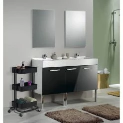 Offres 😉 Alo Desserte 3 plateaux à roulettes 43x35x79 cm noir - TRAWL 🤩 -Accessoires pour la maison Soldes 3605095462640 5