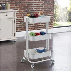 Offres 😉 Alo Desserte 3 plateaux à roulettes 43x35x79 cm noir - TRAWL 🤩 -Accessoires pour la maison Soldes 3605095462657 1