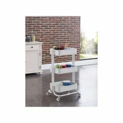 Offres 😉 Alo Desserte 3 plateaux à roulettes 43x35x79 cm noir - TRAWL 🤩 -Accessoires pour la maison Soldes 3605095462657 3