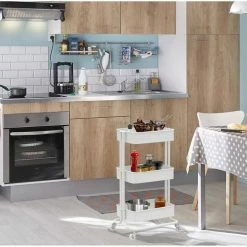 Offres 😉 Alo Desserte 3 plateaux à roulettes 43x35x79 cm noir - TRAWL 🤩 -Accessoires pour la maison Soldes 3605095462657 5