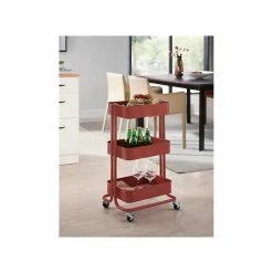 Offres 😉 Alo Desserte 3 plateaux à roulettes 43x35x79 cm noir - TRAWL 🤩 -Accessoires pour la maison Soldes 3605095636997 3