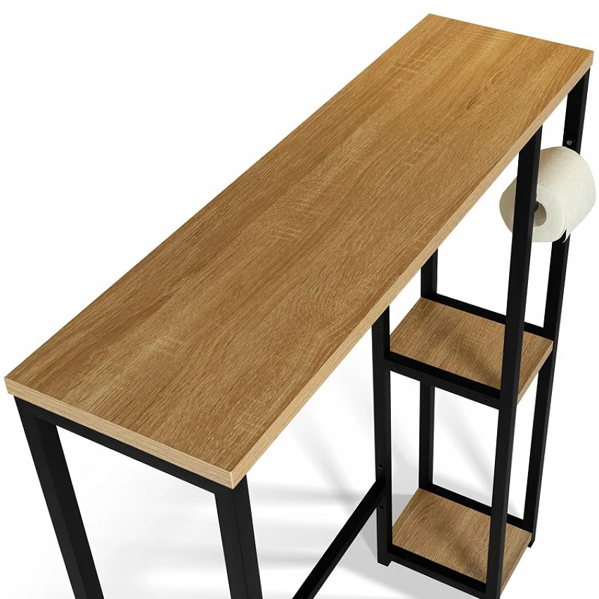 De gros 🔔 IDMARKET Meuble dessus WC avec étagères DETROIT design industriel 🎉 6 De gros 🔔 IDMARKET Meuble dessus WC avec étagères DETROIT design industriel 🎉 – Image 4