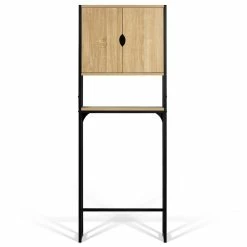 Bon marché 🎁 IDMARKET Meuble étagère dessus WC placard DETROIT design industriel ✔️ -Accessoires pour la maison Soldes 3662897029044 5