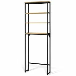 Acheter 👏 IDMARKET Meuble étagère dessus WC 4 étagères DETROIT design industriel 🛒