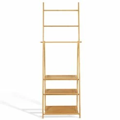 Meilleure vente ⭐ IDMARKET Porte-serviettes bambou LANA 3 étagères 🌟 -Accessoires pour la maison Soldes 3662897030132 4