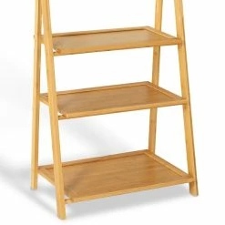 Meilleure vente ⭐ IDMARKET Porte-serviettes bambou LANA 3 étagères 🌟 -Accessoires pour la maison Soldes 3662897030132 5