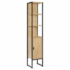 Grosses soldes 🥰 IDMARKET Meuble colonne DETROIT 1 porte design industriel 💯