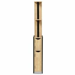 Meilleure vente 🔥 IDMARKET Meuble WC 2 portes DETROIT avec étagères design industriel 🎁 -Accessoires pour la maison Soldes 3662897043774 5