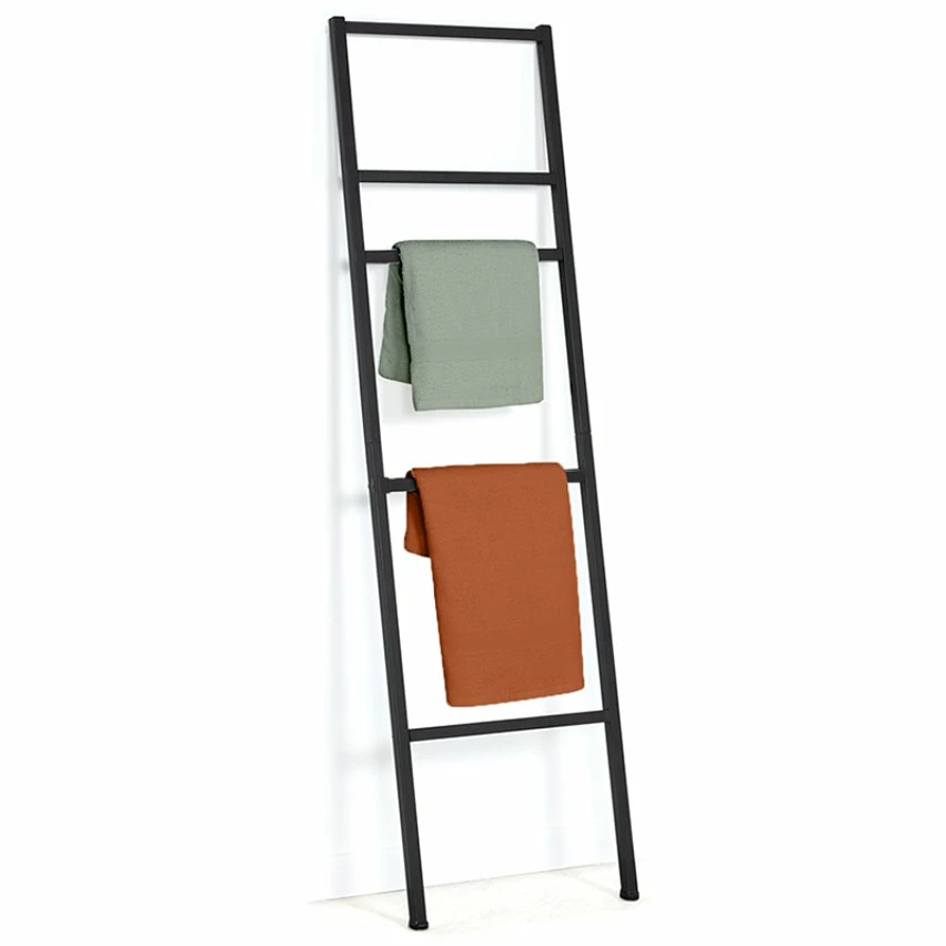 Coupon ❤️ IDMARKET Porte-serviettes échelle 5 niveaux DALLAS métal noir design industriel 🔥 3 Coupon ❤️ IDMARKET Porte-serviettes échelle 5 niveaux DALLAS métal noir design industriel 🔥