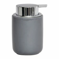 Meilleur prix 🔔 Tendance Distributeur à Savon ou lotion en dolomite Gris mat 235 ml ⭐