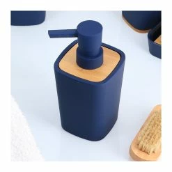 De gros 🔥 Tendance Distributeur à Savon ou lotion Vert sauge et Bambou 380 ml 🥰 -Accessoires pour la maison Soldes 3664323139167 2