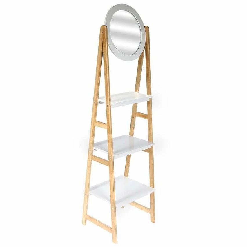 Coupon ⌛ The Home Deco Factory Etagère en bambou avec miroir Copenhague 🤩 3 Coupon ⌛ The Home Deco Factory Etagère en bambou avec miroir Copenhague 🤩