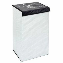 Promo ✨ Paris prix Panier à Linge Pliable "Garçon" 58cm Noir & Blanc 😀