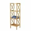 Remise ❤️ MSV Etagère Meuble de rangement 4 Niveaux en Bambou ❤️ -Accessoires pour la maison Soldes 3700281406245 1