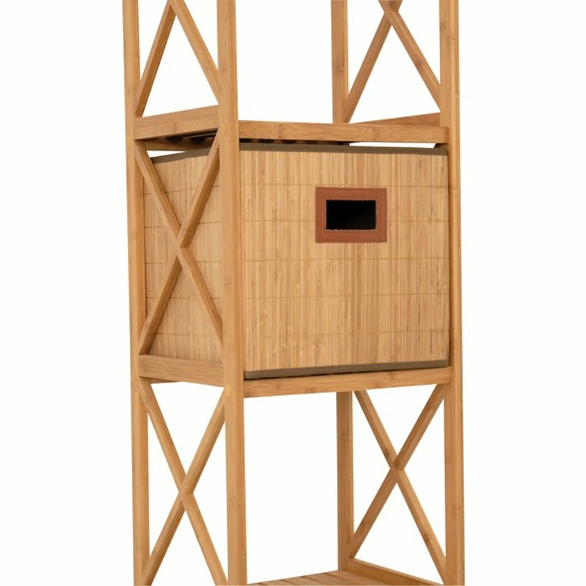 Remise ❤️ MSV Etagère Meuble de rangement 4 Niveaux en Bambou ❤️ 6 Remise ❤️ MSV Etagère Meuble de rangement 4 Niveaux en Bambou ❤️ – Image 4