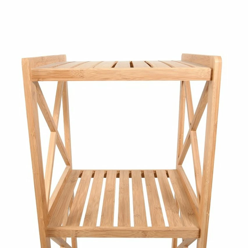 Remise ❤️ MSV Etagère Meuble de rangement 4 Niveaux en Bambou ❤️ 4 Remise ❤️ MSV Etagère Meuble de rangement 4 Niveaux en Bambou ❤️ – Image 2