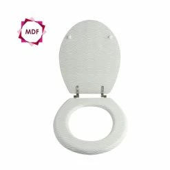 Promo 🌟 MSV Abattant Wc MDF Wave Beige - Charnières Inox 😍 7 Promo 🌟 MSV Abattant Wc MDF Wave Beige - Charnières Inox 😍 -Accessoires pour la maison Soldes 3700703905981 2