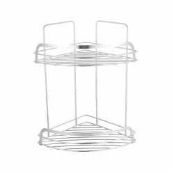 Les meilleures critiques de 🥰 MSV Etagère d'angle de douche 2 niveaux à fixer RILEY Chromé 💯