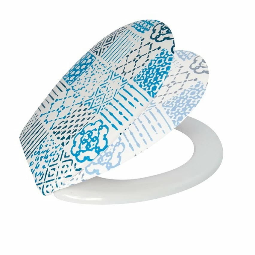 Promo 🔔 MSV Abattant WC Thermo Dur ALENTEJO Bleu & Blanc - Charnières PS ✨ 5 Promo 🔔 MSV Abattant WC Thermo Dur ALENTEJO Bleu & Blanc - Charnières PS ✨ – Image 3