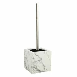 Budget ✔️ MSV Brosse Wc avec support MDF & Acier Inox Toscana 🤩