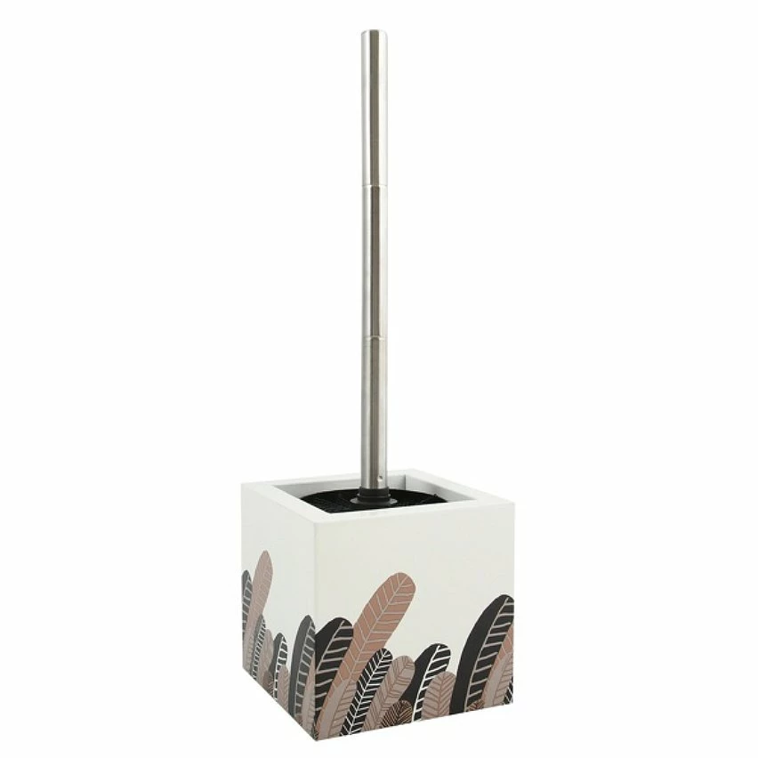 Bon marché 😍 MSV Brosse Wc avec support MDF & Acier Inox Motifs PLUMAS VINTAGE ❤️ 3 Bon marché 😍 MSV Brosse Wc avec support MDF & Acier Inox Motifs PLUMAS VINTAGE ❤️