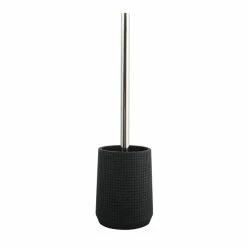 Grosses soldes 😍 MSV Brosse Wc avec support Polyrésine NORDEN Noir 👏