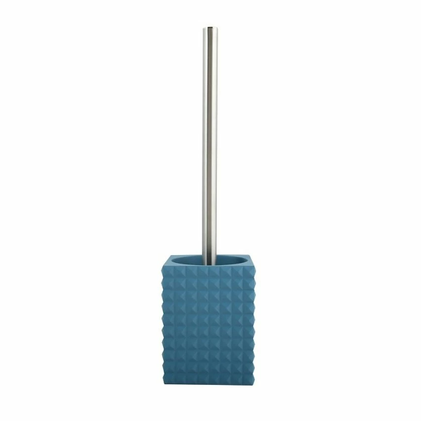Bon marché 🎁 MSV Brosse Wc avec support Polyresine KUBIK Bleu ❤️ 3 Bon marché 🎁 MSV Brosse Wc avec support Polyresine KUBIK Bleu ❤️