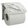 Nouveau 🧨 MSV Porte Rouleau Papier Wc Mural TOSCANA MDF & Inox effet Marbre 🧨
