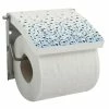 Budget 😉 MSV Porte Rouleau Papier Wc Mural Mdf Inox BREST Bleu ⭐ -Accessoires pour la maison Soldes 3700703938828 1