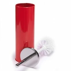 Meilleure affaire ⌛ MSV Brosse Wc avec support Inox & Acier Rouge ✔️ -Accessoires pour la maison Soldes 3700703945222 2