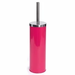 Vente flash 🔔 MSV Brosse Wc avec support Inox & Acier Rose Fuschia ⌛