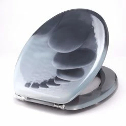 Offres ❤️ MSV Abattant WC MDF CHEMIN DE GALETS Gris - Charnières Inox 🎉 7 Offres ❤️ MSV Abattant WC MDF CHEMIN DE GALETS Gris - Charnières Inox 🎉 -Accessoires pour la maison Soldes 3700703945482 3