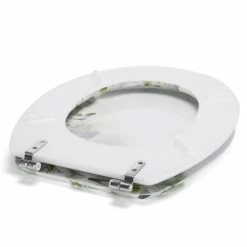 Grosses soldes ✨ MSV Abattant WC MDF SOFAIA Motifs Fleurs - Charnières Inox 💯 -Accessoires pour la maison Soldes 3700703947622 3