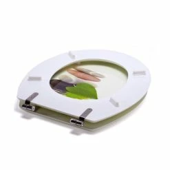 Tout neuf ⌛ MSV Abattant WC MDF LINGGA - Charnières Inox 👍 -Accessoires pour la maison Soldes 3700703947684 3