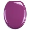 Meilleure vente 💯 MSV Abattant WC MDF CLÉO Violet - Charnières Inox 👏 -Accessoires pour la maison Soldes 3700703949077 1