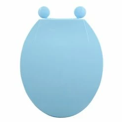 Meilleure vente ⌛ MSV Abattant WC PP Bleu Clair - Charnières PS 🛒