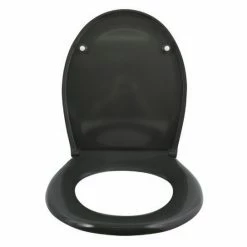 Meilleur prix 🎉 MSV Abattant WC Thermo Dur Gris Anthracite - Charnières Inox 🎁 -Accessoires pour la maison Soldes 3700703949831 3