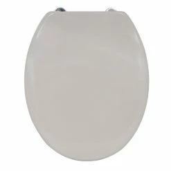 Coupon 😀 MSV Abattant WC Thermo Dur Taupe - Charnières PS ⭐